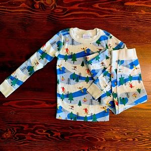 Hanna Andersson Size 4 Organic Cotton Matching Winter Christmas Pajamas